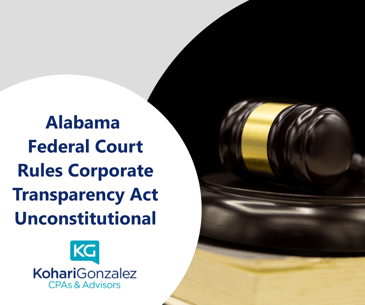 Alabama Federal Court Rules Corporate Transparency Act Unconstitutional