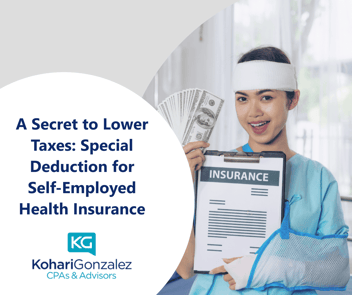 A Secret to Lower Taxes Special Deduction for Self-Employed Health Insurance