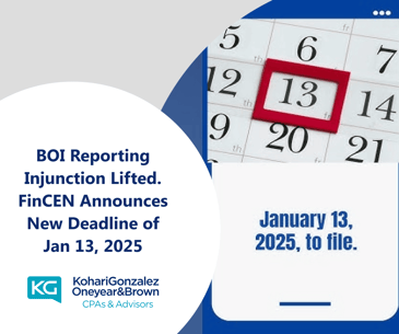 BOI Reporting Injunction Lifted. FinCEN Announces New Deadline of Jan 13, 2025