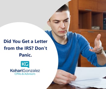 Did You Get a Letter from the IRS Don’t Panic