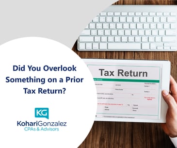 Did You Overlook Something on a Prior Tax Return?