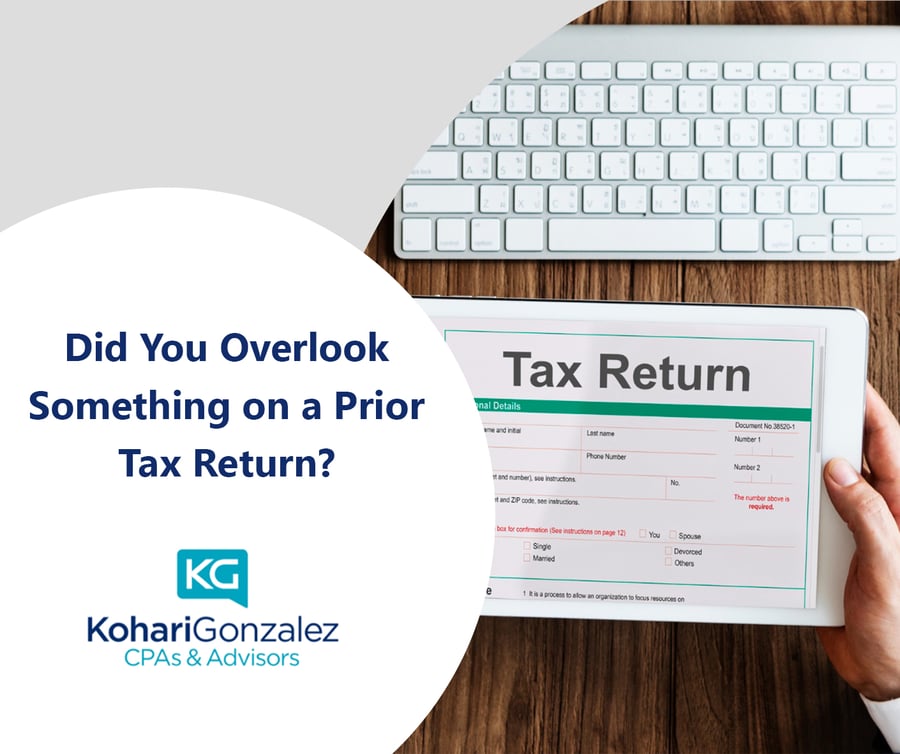 Did You Overlook Something on a Prior Tax Return