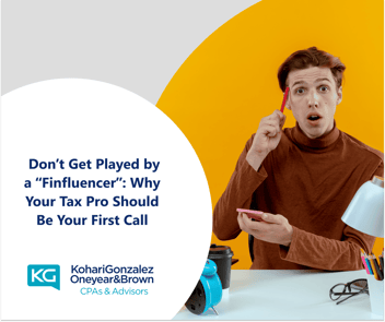 Don’t Get Played by a “Finfluencer”: Why Your Tax Pro Should Be Your First Call