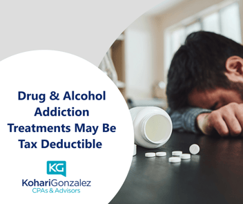 Drug & Alcohol Addiction Treatments May Be Tax Deductible