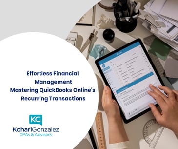 Effortless Financial Management_ Mastering QuickBooks Onlines Recurring Transactions
