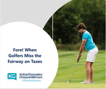 Fore! When Golfers Miss the Fairway on Taxes