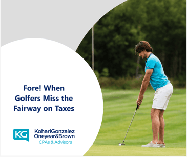 Fore! When Golfers Miss the Fairway on Taxes