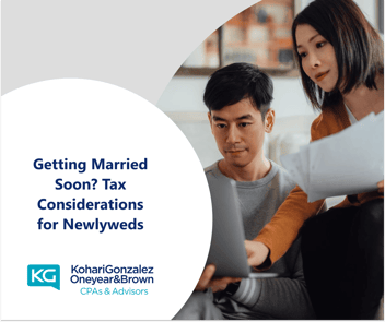 Getting Married Soon? Tax Considerations for Newlyweds