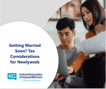 Getting Married Soon? Tax Considerations for Newlyweds