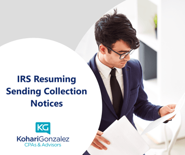 IRS Resuming Sending Collection Notices