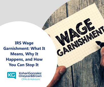 IRS Wage Garnishment: What It Means, Why It Happens, and How You Can Stop It