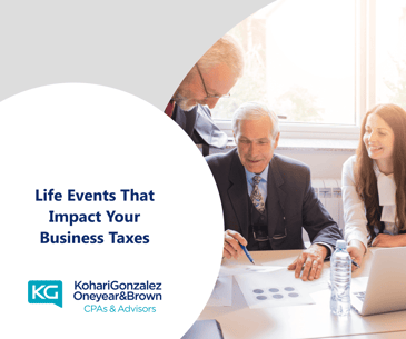 Life Events That Impact Your Business Taxes