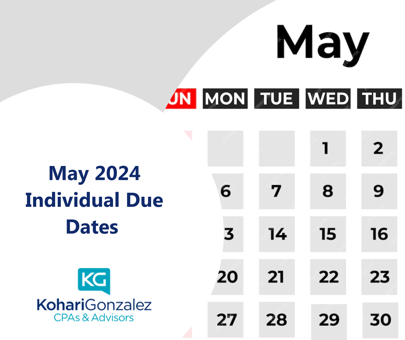 May 2024 Individual Due Dates