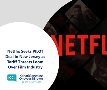 Netflix Seeks PILOT Deal in New Jersey as Tariff Threats Loom Over Film Industry