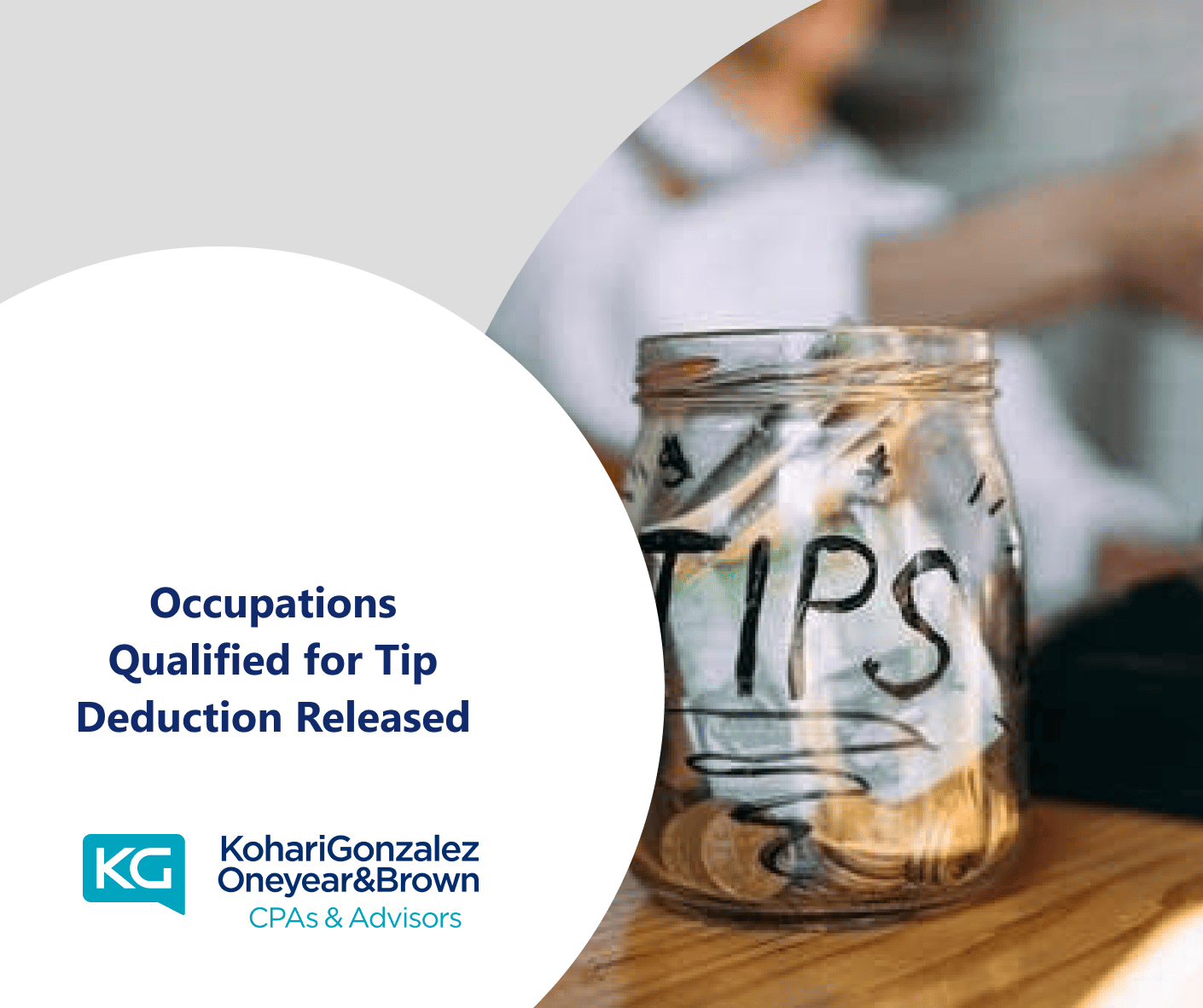 Occupations Qualified for Tip Deduction Released