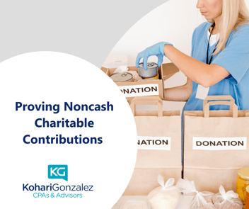 Proving Noncash Charitable Contributions