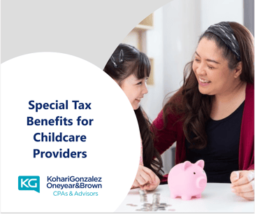 Special Tax Benefits for Childcare Providers