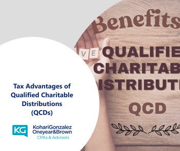 Tax Advantages of Qualified Charitable Distributions (QCDs)
