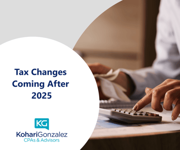 Tax Changes Coming After 2025