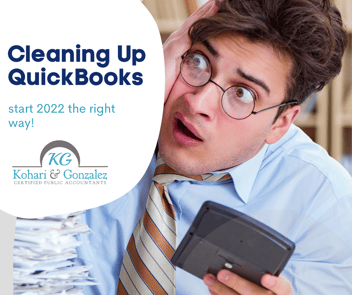 Man looks anxious about doing his QuickBooks accounting and record-keeping