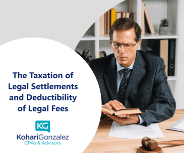 The Taxation Of Legal Settlements And Deductibility Of Legal Fees