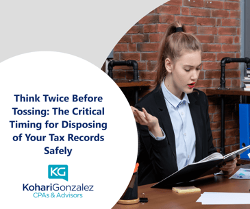 Think Twice Before Tossing The Critical Timing for Disposing of Your Tax Records Safely