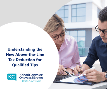 Understanding the New Above-the-Line Tax Deduction for Qualified Tips