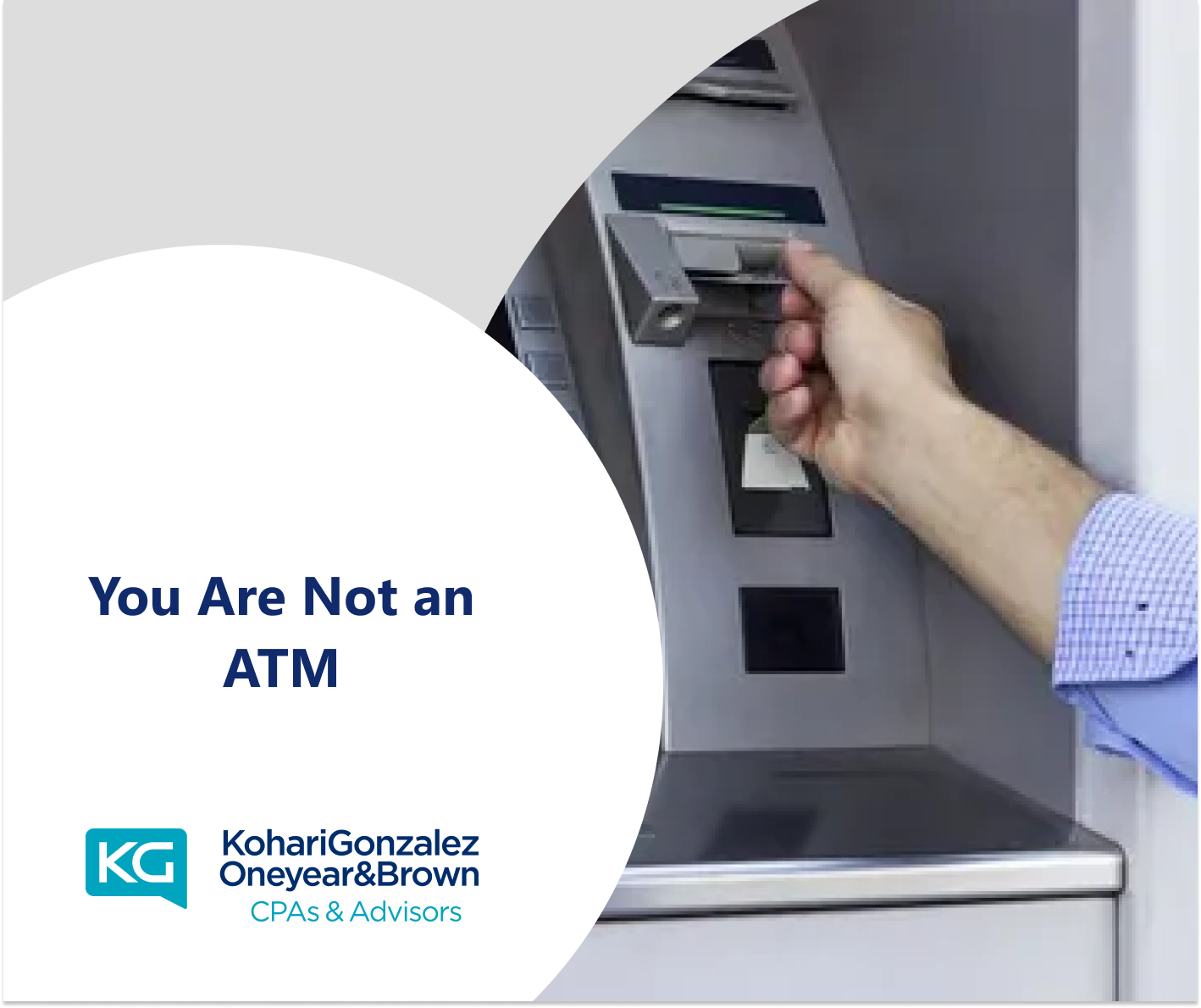 You Are Not an ATM
