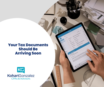 Your Tax Documents Should Be Arriving Soon